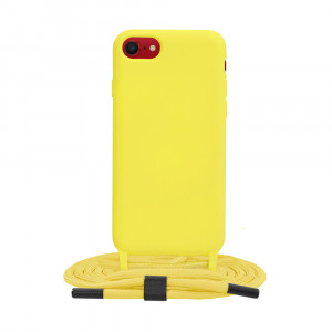Husa telefon iPhone SE 2, SE 2020 / SE 3, SE 2022 - Techsuit Crossbody Lanyard - Yellow