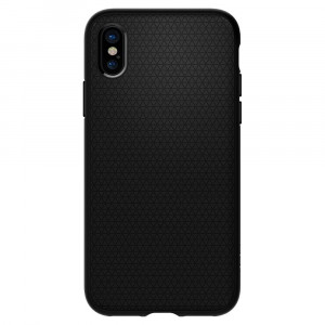 Husa telefon iPhone X / XS - Spigen Liquid Air - Matte Black - Img 1