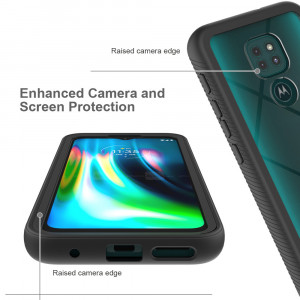 Husa telefon Motorola Moto E7 Plus / Moto G9 Play + Folie - Techsuit Defense360 Pro - Black - Img 3