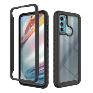 Husa telefon Motorola Moto G60 + Folie - Techsuit Defense360 Pro - Black - Img 1
