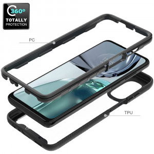 Husa telefon Motorola Moto G62 5G + Folie - Techsuit Defense360 Pro - Negru - Img 4
