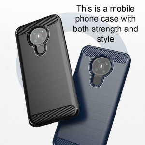 Husa telefon Nokia 5.3 - Techsuit Carbon Silicone - Black - Img 4