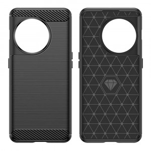 Husa telefon OnePlus 11 - Techsuit Carbon Silicone - Black - Img 2