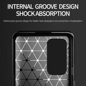 Husa telefon OnePlus 9 Pro - Techsuit Carbon Silicone - Black - Img 3