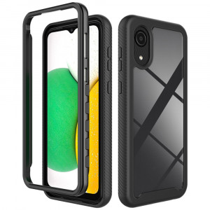 Husa telefon Samsung Galaxy A03 Core + Folie - Techsuit Defense360 Pro - Black - Img 1