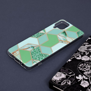 Husa telefon Samsung Galaxy A12 / A12 Nacho - Techsuit Marble Series - Green Hex - Img 4