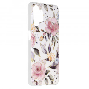 Husa telefon Samsung Galaxy A13 4G - Techsuit Marble Series - Chloe White - Img 2