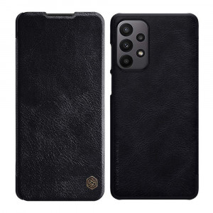 Husa telefon Samsung Galaxy A23 4G / A23 5G - Nillkin QIN Leather Case - Black - Img 1