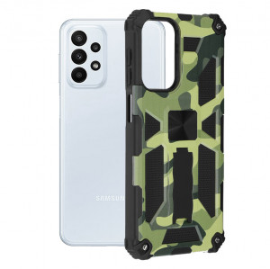 Husa telefon Samsung Galaxy A23 4G / A23 5G - Techsuit Blazor Series - Camo Lime - Img 1