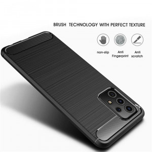 Husa telefon Samsung Galaxy A32 5G - Techsuit Carbon Silicone - Black - Img 2