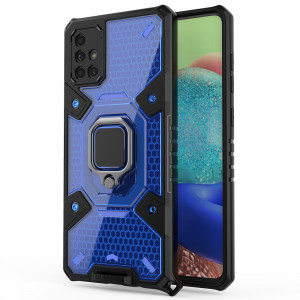 Husa telefon Samsung Galaxy A71 4G - Techsuit Honeycomb Armor - Blue - Img 1