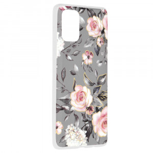 Husa telefon Samsung Galaxy A71 4G - Techsuit Marble Series - Bloom of Ruth Gray - Img 2