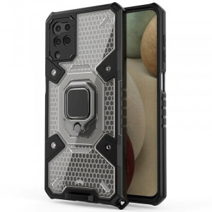 Husa telefon Samsung Galaxy F12 / M12 - Techsuit Honeycomb Armor - Black - Img 1