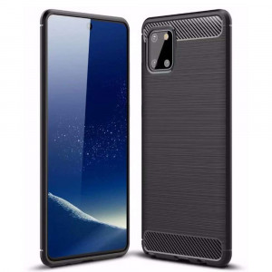 Husa telefon Samsung Galaxy Note 10 Lite - Techsuit Carbon Silicone - Black - Img 1