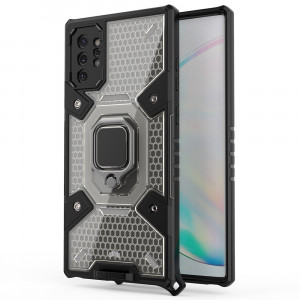 Husa telefon Samsung Galaxy Note 10 Plus - Techsuit Honeycomb Armor - Black - Img 1