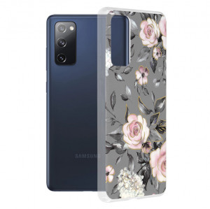 Husa telefon Samsung Galaxy S20 FE / S20 FE 5G - Techsuit Marble Series - Bloom of Ruth Gray - Img 1