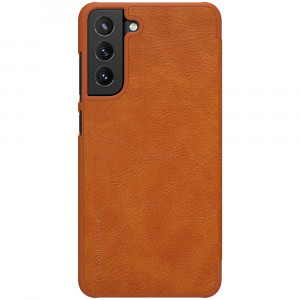 Husa telefon Samsung Galaxy S21 FE 5G - Nillkin QIN Leather Case - Brown - Img 1