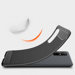 Husa telefon Samsung Galaxy S21 Ultra 5G - Techsuit Carbon Silicone - Black - Img 3