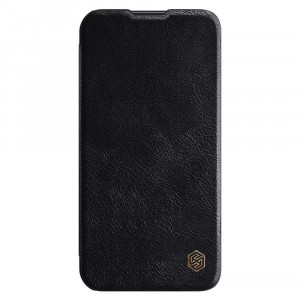 Husa telefon Samsung Galaxy S23 Plus - Nillkin QIN Leather Pro Case - Black - Img 2