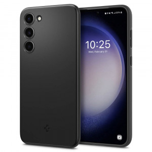 Husa telefon Samsung Galaxy S23 Plus - Spigen Thin Fit - Black - Img 1