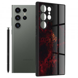 Husa telefon Samsung Galaxy S23 Ultra - Techsuit Glaze Series - Red Nebula - Img 1