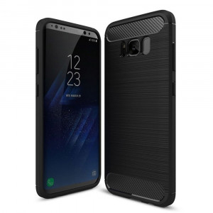Husa telefon Samsung Galaxy S8 - Techsuit Carbon Silicone - Black - Img 1