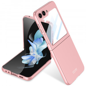 Husa telefon Samsung Galaxy Z Flip5 + Folie - GKK 360 - Pink - Img 1