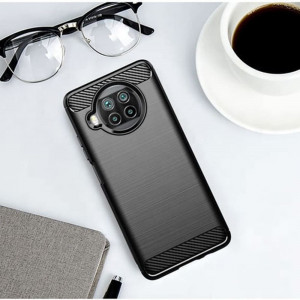 Husa telefon Xiaomi Mi 10T Lite 5G - Techsuit Carbon Silicone - Black - Img 2