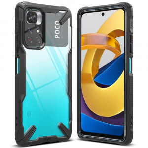 Husa telefon Xiaomi Poco M4 Pro 5G - Ringke Fusion X Design - Black - Img 1