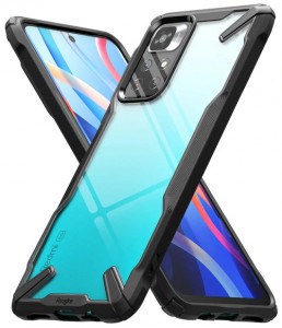 Husa telefon Xiaomi Poco M4 Pro 5G - Ringke Fusion X Design - Black - Img 2