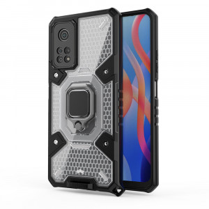 Husa telefon Xiaomi Poco M4 Pro 5G - Techsuit Honeycomb Armor - Black - Img 1
