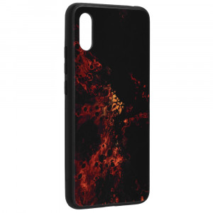 Husa telefon Xiaomi Redmi 9A / Redmi 9AT - Techsuit Glaze Series - Red Nebula - Img 2