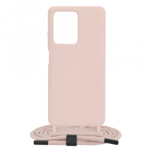 Husa telefon Xiaomi Redmi Note 12 Pro+ - Techsuit Crossbody Lanyard - Pink - Img 1