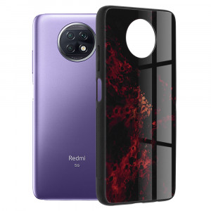 Husa telefon Xiaomi Redmi Note 9T 5G - Techsuit Glaze Series - Red Nebula - Img 1