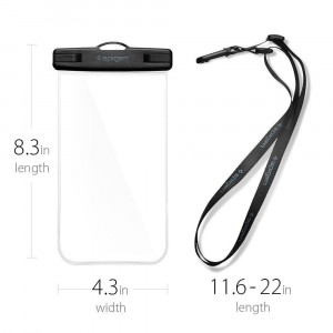 Husa universala pentru telefon - Spigen Waterproof Case (A600) - Clear - Img 2