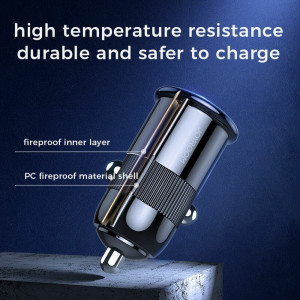 Incarcator Auto Dual USB, Fast Charging 3.1A, 15W - JoyRoom (C-A06) - Black - Img 4