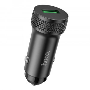 Incarcator de Smartphone pentru Masina Fast Charging, 18W - Hoco (Z49A) - Black - Img 1
