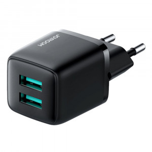 Incarcator Priza 2 x USB, 12W, 2.4A - JoyRoom (L-2A121) - Black - Img 1