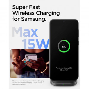 Incarcator Wireless Universal, 15W - Spigen Arcfield (PF2201) - Black - Img 4