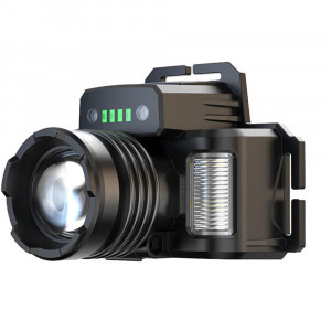 Lanterna Cap cu 3 Culori, 30W - Techsuit (HL-A-02) - Black - Img 2