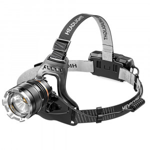 Lanterna Cap LED P50 - Techsuit (HL-A-03) - Black - Img 1