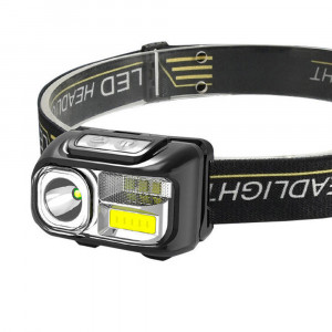 Lanterna Cap XPG, COB, LED, 5 Culori - Techsuit (HL-B-02) - Black - Img 2