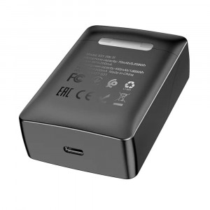 Microfon pentru Telefon cu Mufa Lightning 70mAh - Hoco Crystal (S31) - Gray Nebula - Img 4