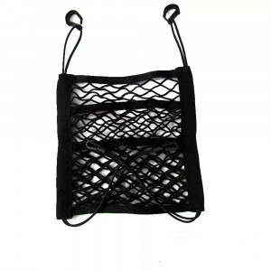 Organizator Auto Scaune Fata Tip Plasa 30x30cm - Techsuit (CO-B3) - Black - Img 2