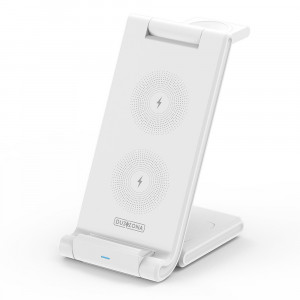 Statie Incarcare 15W pentu Telefon, Casti, Apple Watch - Duzzona (W10-A) - White - Img 1