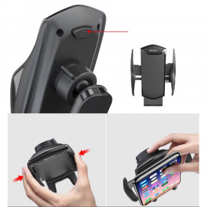 Suport Auto Bord / Parbriz - Yesido Silicone Protection (C99) - Black - Img 3