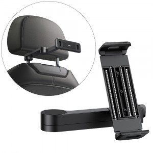 Suport Auto Tetiera pentru Telefon / Tableta - Baseus (SULR-A01) - Black - Img 2