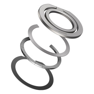 Suport Inel Telefon - Baseus Halo Series Foldable (SUCH000012) - Silver - Img 4