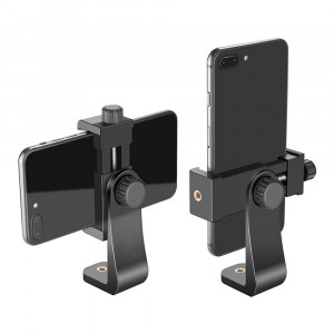 Suport Telefon pentru Trepied / Ring Light - Techsuit PHM01 - Black - Img 2