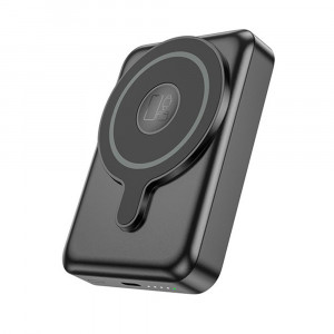 Baterie Externa pentru Telefon, iWatch si Casti, cu Incarcare Wireless - Hoco Expressar (Q11) - Black - Img 4